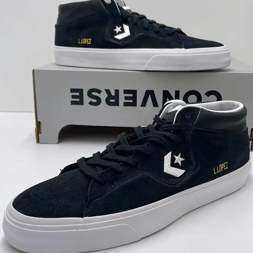 Converse Black High-Top Men's Shoes 171331C LOUIE LOPEZ PRO MID BLACK/BLACK/WHIT